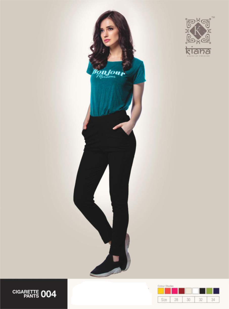 Wholesale Cotton Lycra Cigarette Pant Wholesale Cotton Lycra Cigarette Pant